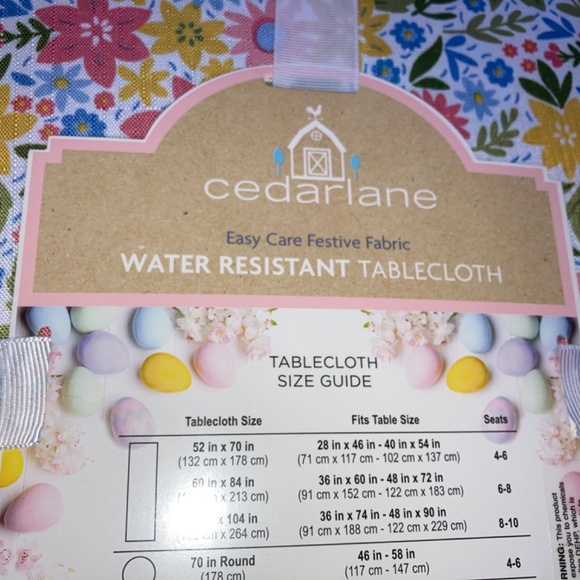 Spring Tablecloth NWT - Picture 2 of 3